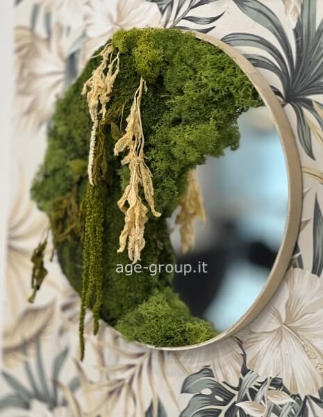 Specchio con verde stabilizzato