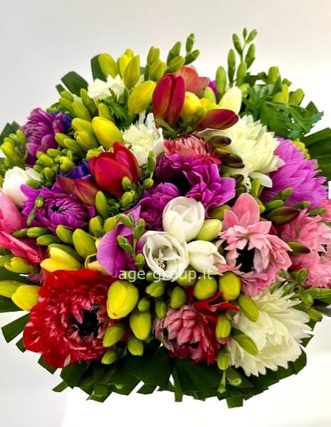 Composizione fiori misti