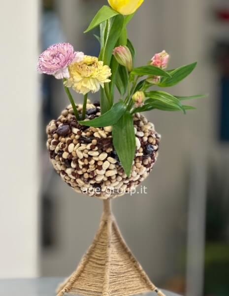 Portafortuna kokedama